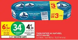 Intermarché Hyper Thon entier au naturel petit navire offre
