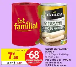 Intermarché Hyper Cœur de palmier d'aucy offre