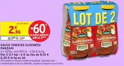Intermarché Hyper Sauce tomates cuisinées panzani offre