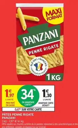 Intermarché Hyper Pâtes penne rigate panzani offre