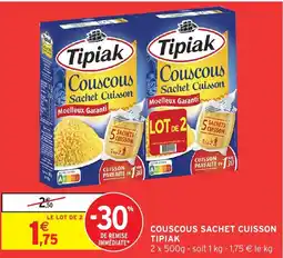 Intermarché Hyper Couscous sachet cuisson tipiak offre