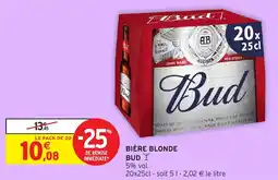 Intermarché Hyper Bière blonde bud offre