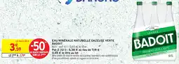 Intermarché Hyper Eau minérale naturelle gazeuse verte badoit offre