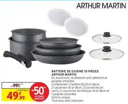 Intermarché Hyper Batterie de cuisine 10 pièces arthur martin offre