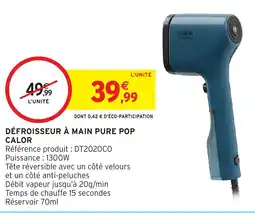 Intermarché Hyper Défroisseur à main pure pop calor offre