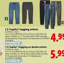 Lidl LUPILU Jegging enfant offre