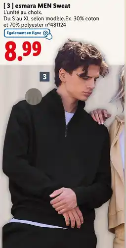 Lidl Esmara MEN Sweat offre