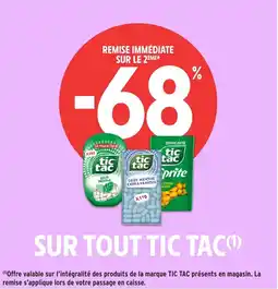 Intermarché TIC TAC Sur tout offre