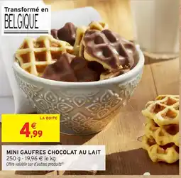 Intermarché Mini gaufres chocolat au lait offre