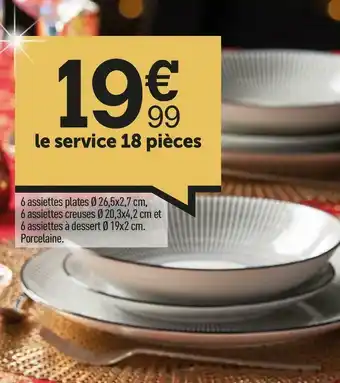 Centrakor Le service 18 pièces offre
