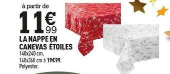 Centrakor La nappe en canevas étoiles offre