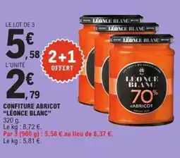 E.Leclerc Express "LÉONCE BLANC" Confiture abricot offre