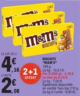 E.Leclerc Express M&M'S Biscuits offre