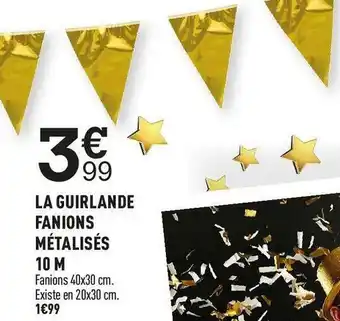 Centrakor La guirlande fanions métalisés offre