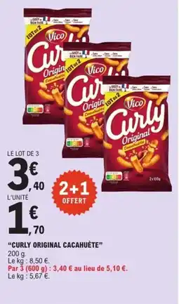 E.Leclerc Express VICO "curly original cacahuète" offre