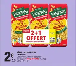 E.Leclerc Express PANZANI Pâtes cuisson rapide offre
