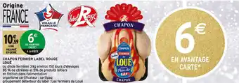 Intermarché Loué chapon fermier label rouge offre