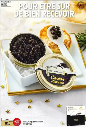 Caviar français sans additif les créations