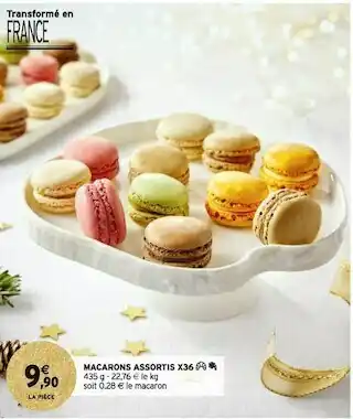 Intermarché Macarons assortis x36 offre