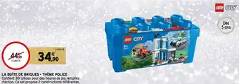 Intermarché Lego la boîte de briques - thème police offre