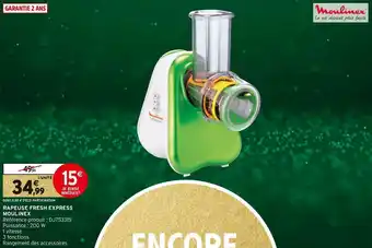 Intermarché Moulinex rapeuse fresh express offre