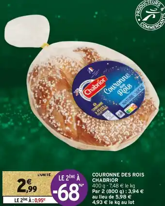 Intermarché Chabrior couronne des rois offre