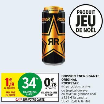 Intermarché Rockstar boisson énergisante original offre
