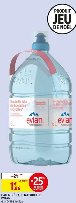 Evian eau minérale naturelle