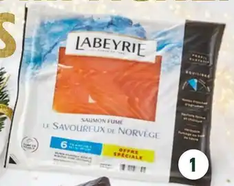Intermarché Labeyrie saumon fume norvège 6 tranches labeyrie offre