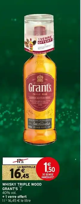Grant's whisky triple wood
