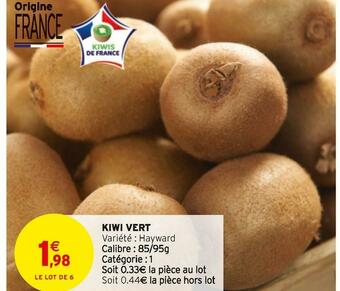 Intermarché Kiwi vert offre