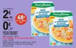E.Leclerc Express "FLEURY MICHON" Duo de poissons offre