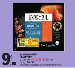 E.Leclerc Express LABEYRIE Saumon fumé offre