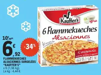 E.Leclerc Express "KAUFFER'S" Flammekueches alsaciennes surgelées offre