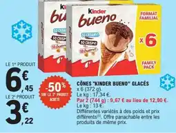 E.Leclerc Express KINDER BUENO Cones Glaces offre