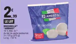 E.Leclerc Express "AMBROSI" Mozzarella offre