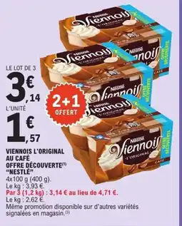 E.Leclerc Express "NESTLÉ" Viennois l'original au café offre découverte offre
