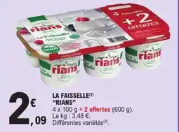 E.Leclerc Express "RIANS" La faisselle offre