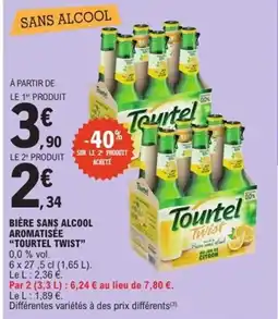 E.Leclerc Express "TOURTEL TWIST” Bière sans alcool aromatisée offre