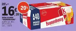 E.Leclerc Express "KRONENBOURG" Bière blonde offre