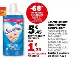 Super U Assouplissant concentre soupline offre