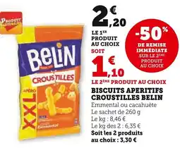 Super U Biscuits aperitifs croustilles belin offre