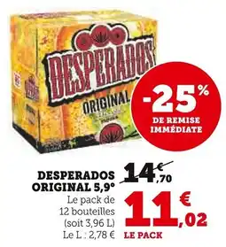 Super U Desperados 14 original 5,9° offre