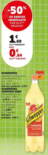 Super U Schweppes offre