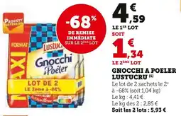 Super U Gnocchi a poeler lustucru offre
