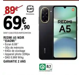 E.Leclerc REDMI A5 NOIR XIAOMI offre