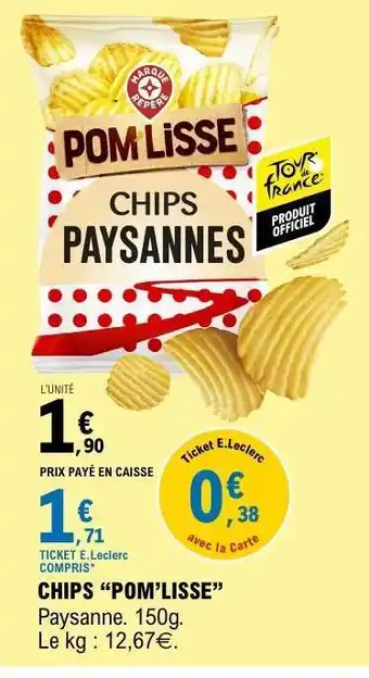E.Leclerc CHIPS POM'LISSE offre