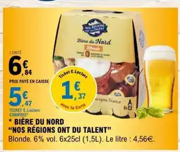 E.Leclerc Bière du Nord 'Nos Régions Ont du Talent' offre