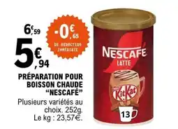 E.Leclerc Nescafé Latté offre