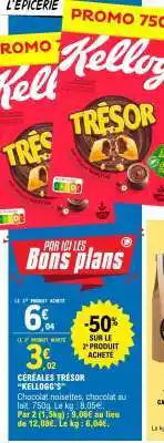 E.Leclerc Céréales Trésor Kellogg's offre